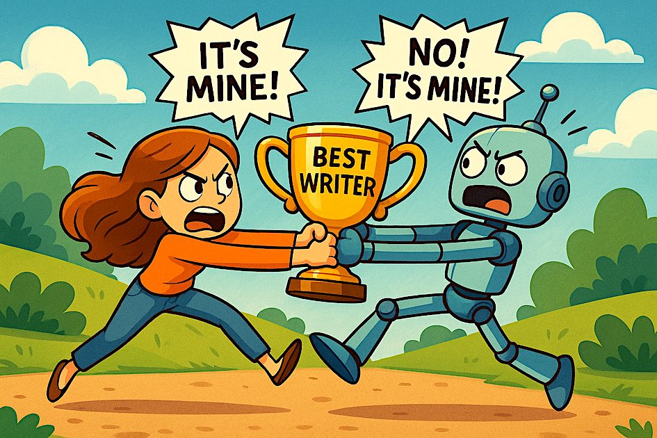Who owns the writing. Human and AI fight over the Best Writer Award.