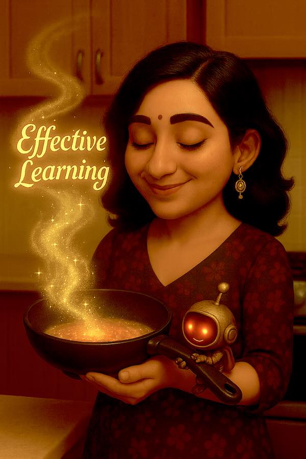 Shafali and LilBit celebrate the outcome of xAPI data analysis and corresponding enhancements in their learning interventions.