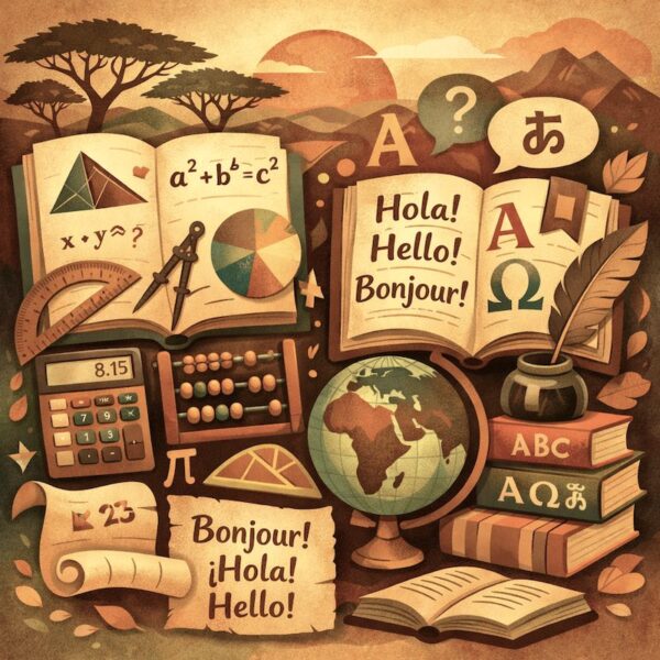 Why learn Mathematics and Languages despite AI?